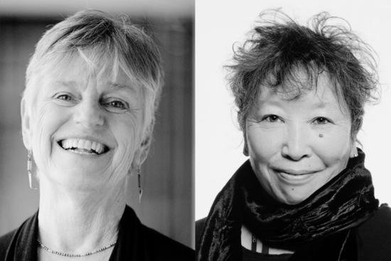 ODC/Dance Artistic Directors Black and white photos of Brenda Way and Kimi Okada